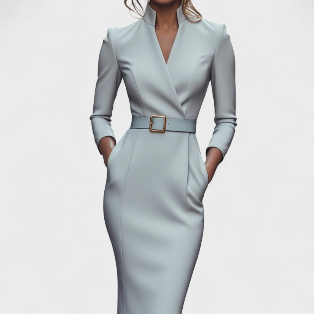 Inês - Vestido Elegante com Cinto