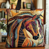 Bolsa Artesanal - Cavalo em um Mosaico Colorido