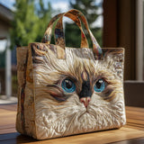 Saco Artesanal – Gato Branco com Olhos Azuis