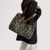 Lévrier – Saco de Compras em Lona com Padrão de Leopardo
