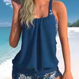 Filipa - Tankini clássico com estampado floral