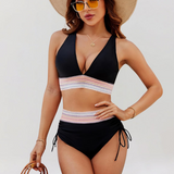 Vitória – Conjunto de biquíni de cintura alta com controlo da barriga