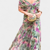 Ana | Vestido Longo Floral com Decote em V