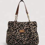 Lévrier – Saco de Compras em Lona com Padrão de Leopardo