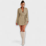 Zélia - Vestido Blazer com Decote em V