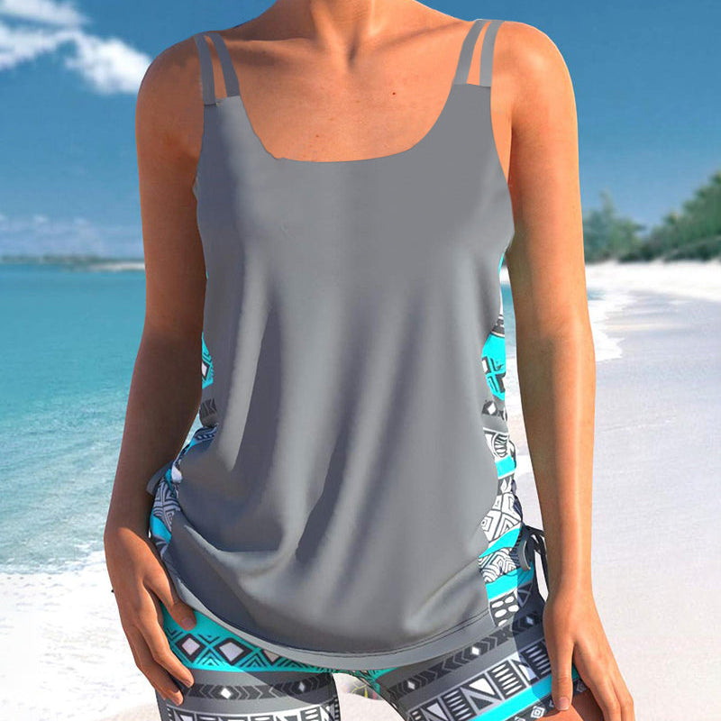 Márcia - Tankini com estampado geométrico
