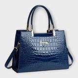 Maison Verdelle - Bolsa de Mão com Padrão de Pele de Crocodilo Brilhante