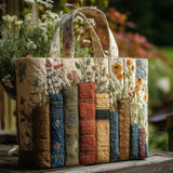 Bolsa Artesanal - Livros e Flores.