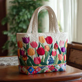 Bolsa Artesanal - Jardim das Tulipas