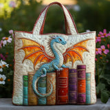 Bolsa Artesanal – Dragão Esmeralda Guardião dos Livros