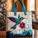 Bolsa Feita à Mão – Colibri e Flor Branca