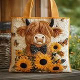 Bolsa Artesanal – Gado de Montanha com Girassóis