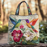 Bolsa Artesanal – Colibri e Flores Brancas