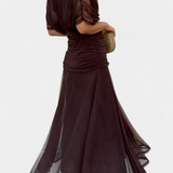 Ana | Vestido Longo Floral com Decote em V