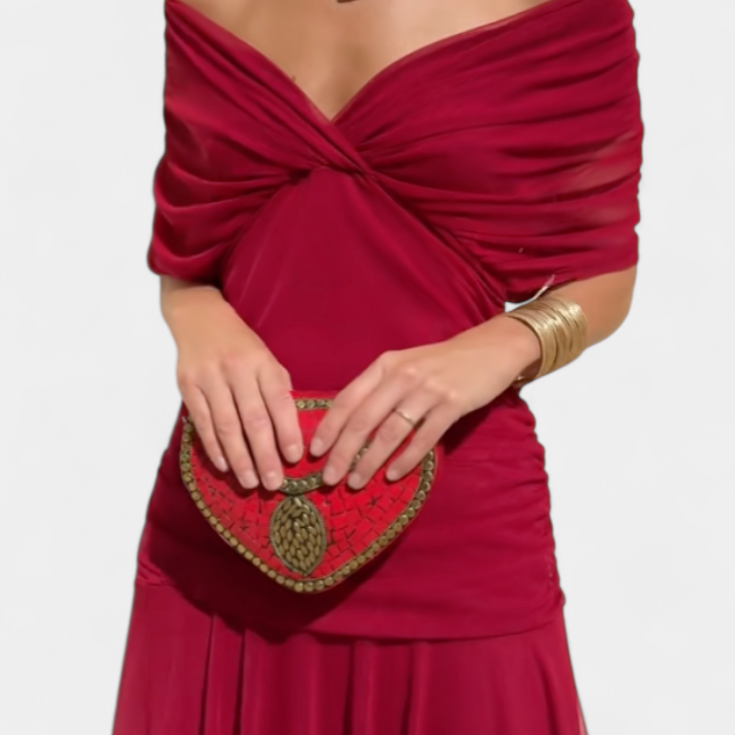 Ana | Vestido Longo Floral com Decote em V