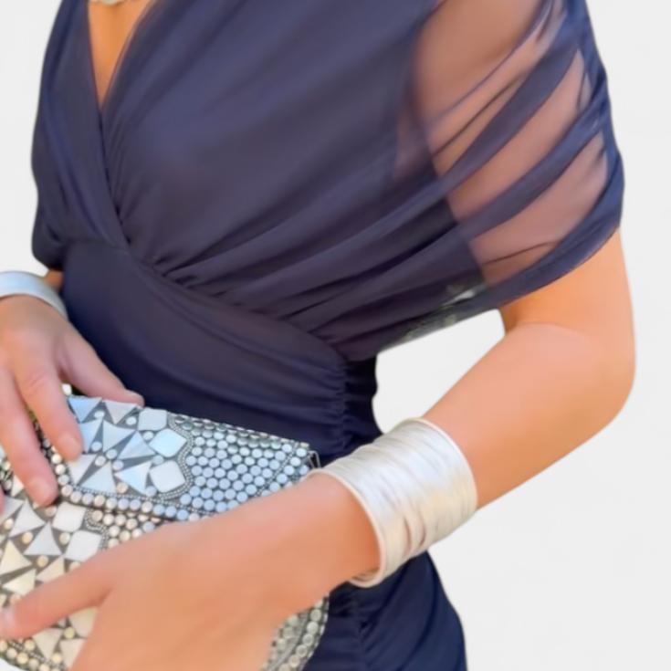 Ana | Vestido Longo Floral com Decote em V