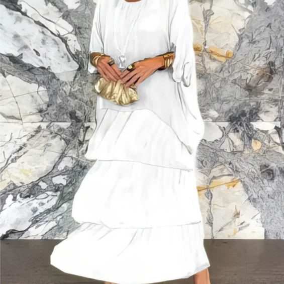 Lara | Vestido Maxi Fluido Elegante