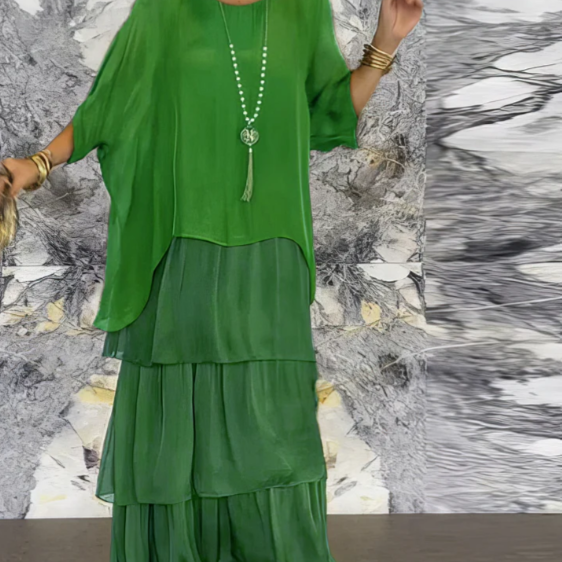 Lara | Vestido Maxi Fluido Elegante
