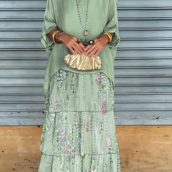 Lara | Vestido Maxi Fluido Elegante