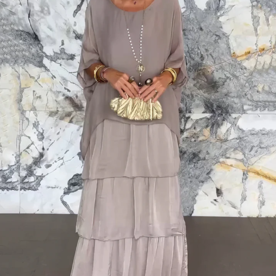 Lara | Vestido Maxi Fluido Elegante