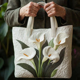 Bolsa Feita à Mão - Lírios Brancos