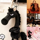 Cavalo Preto | Fantoche de Mão Macio Feito à Mão