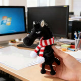 Cavalo Preto | Fantoche de Mão Macio Feito à Mão